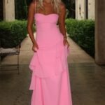 Anais Tiered Ruffle Maxi Dress - Pink