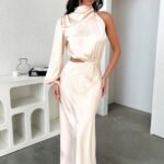 Atonia Midi Dress - Champagne