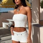 Boheme Strapless Top - White