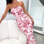 Charms Maxi Dress - Pink Floral