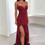Everdine Maxi Dress - Burgundy