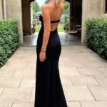 Jesson Strapless Maxi Dress - Black