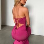 Lahara Maxi Dress - Burgundy