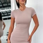 Nessa Mini Dress - Brown