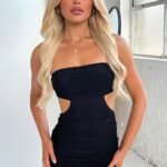 Pheobe Strapless Mini Dress - Black