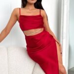 Kamdyn Midi Dress - Red