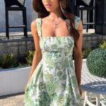 Robyn Floral Mini Dress - Green
