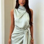 Santorini Mini Dress - Sage