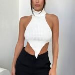 Sylvie Knit Crop - White
