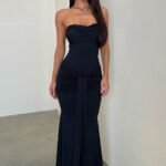 Taryn Strapless Maxi Dress - Black